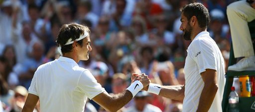 Video Wimbledon: Roger Federer 3-2 Marin Cilic