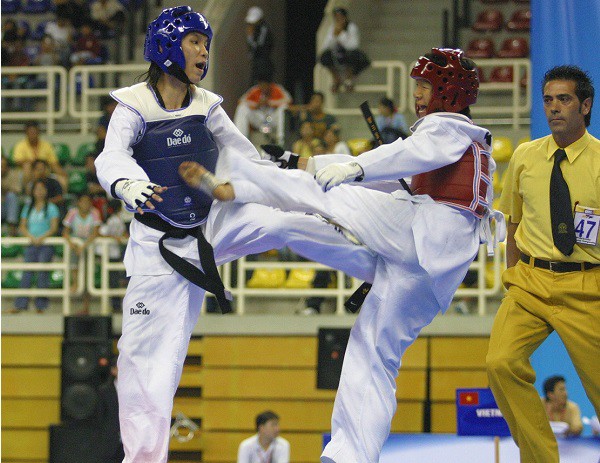 Xem lại trận đấu của Hà Giang với Eun Kyung Kwon tại Asian Taekwondo 2008