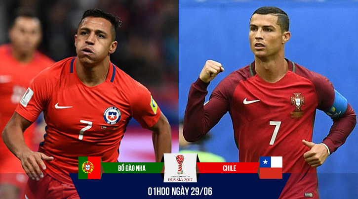 Link xem trực tiếp bán kết Confed Cup 2017: Bồ Đào Nha - Chile