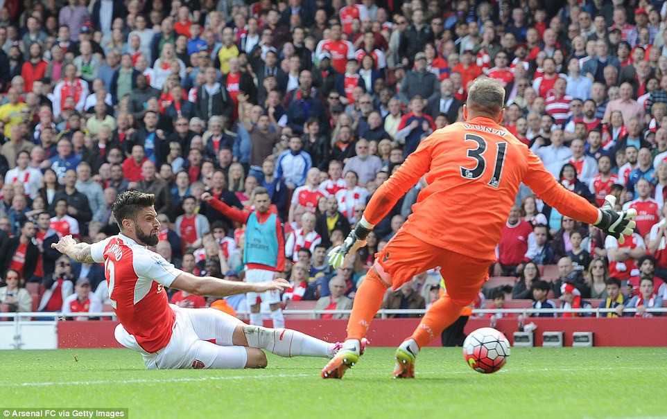 Arsenal 4&ndash;0 Aston Villa: Giroud mang ng&ocirc;i nh&igrave; bảng về cho Arsenal