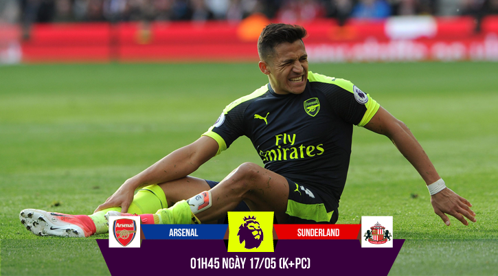 Hy vọng Top 4 của Arsenal đặt cửa... thương binh Alexis Sanchez