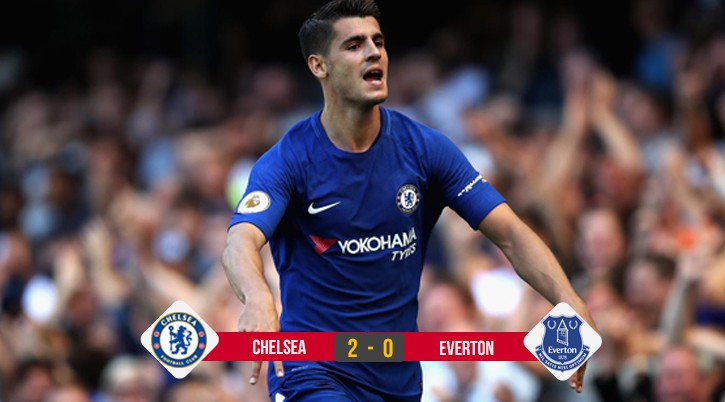 Alvaro Morata lập kỳ tích giúp Chelsea hạ Everton