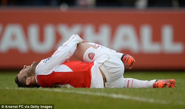 Arsenal và cơn ác mộng chấn thương