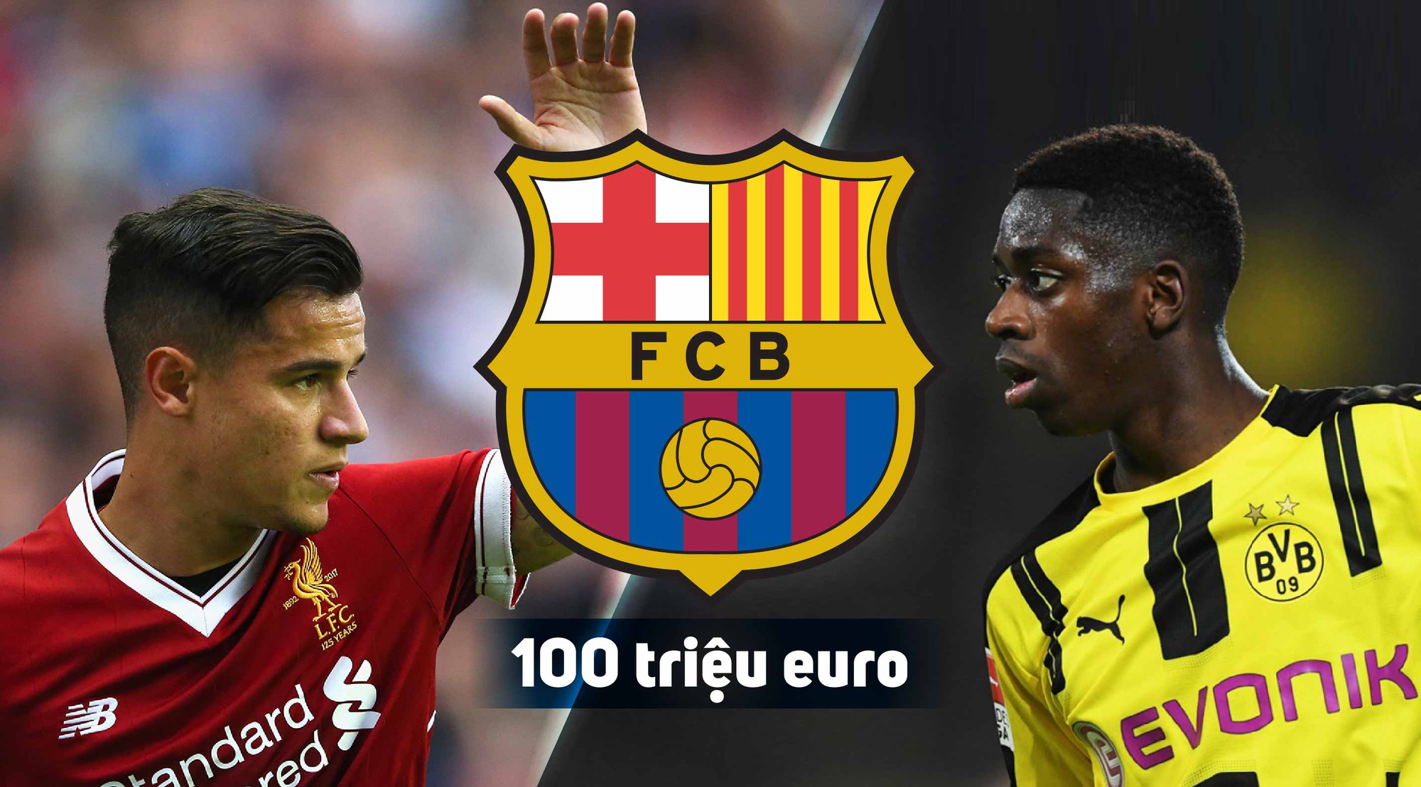 Mua liền tay Coutinho-Dembele, Barca sẽ phá dớp chuyển nhượng?