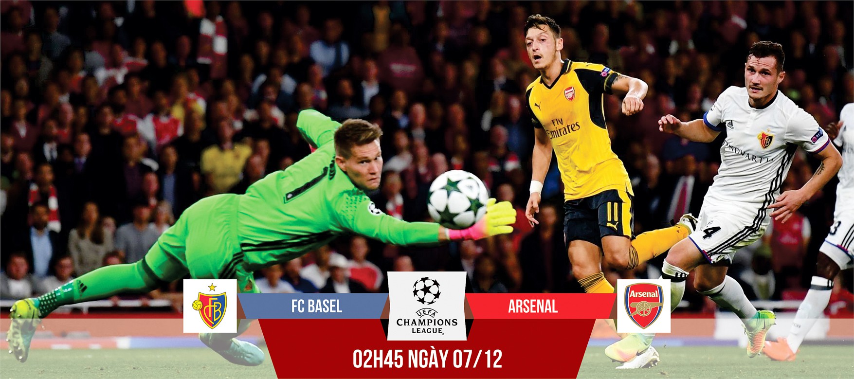 Basel - Arsenal: "Pháo thủ" khổ vì Sanchez và Oezil chơi quá hay
