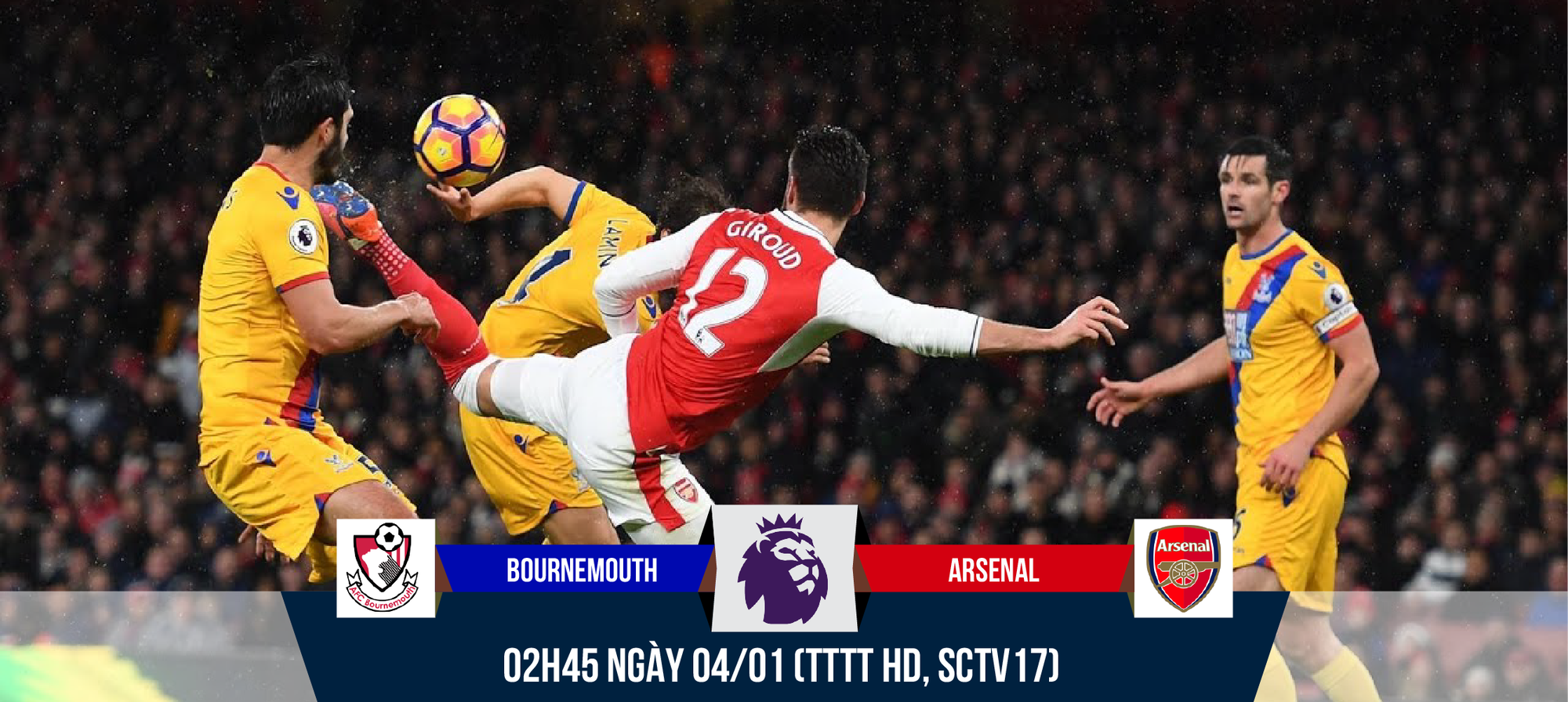 Bournemouth - Arsenal: Cơ hội nào cho Giroud?