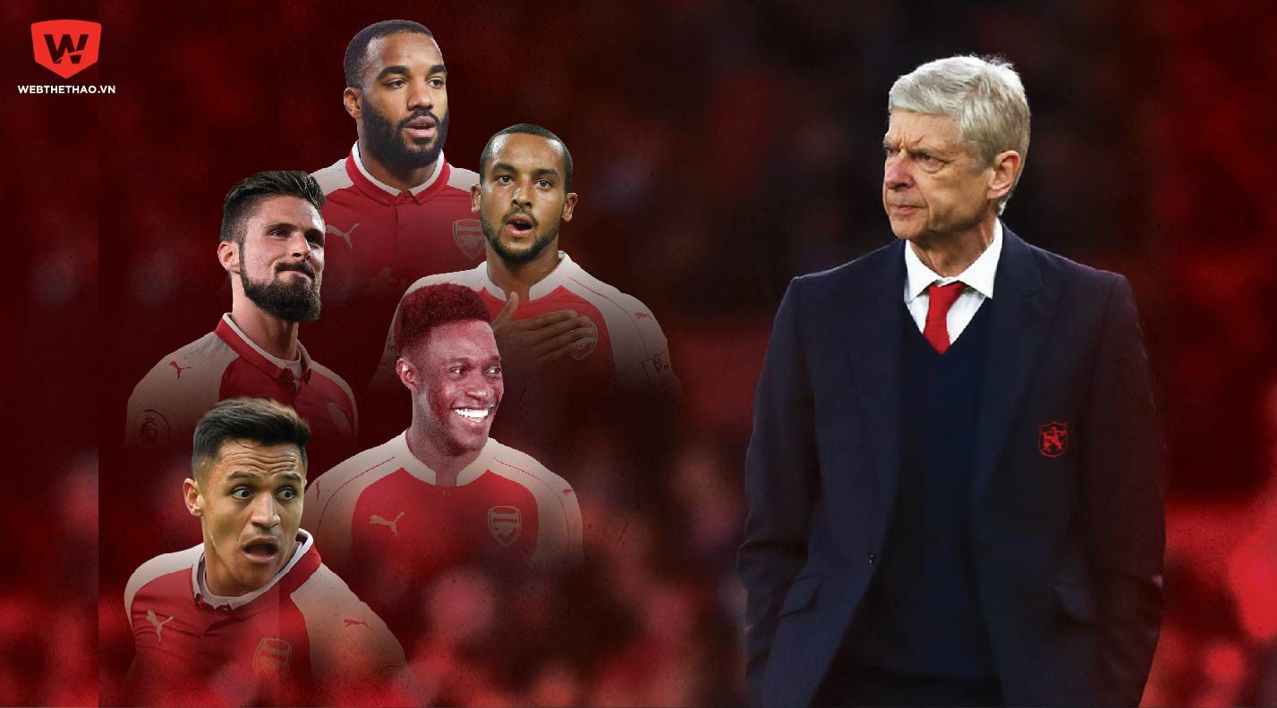 Hàng công "khủng" thực sự khiến HLV Wenger "đau đầu dễ chịu"?