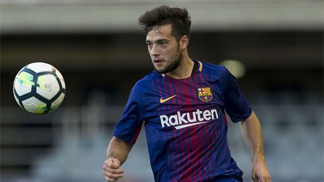 Jose Arnaiz, tiền đạo 22 tuổi đang kho&aacute;c &aacute;o Barcelona