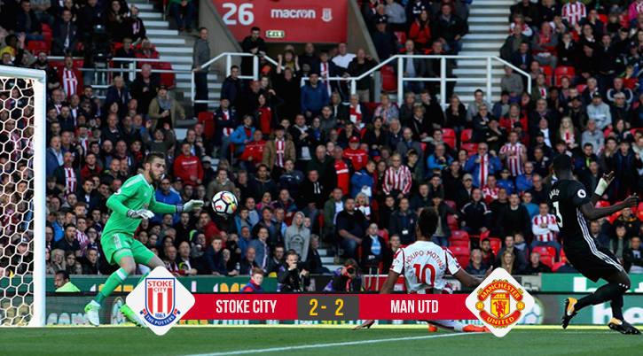 Kết quả bóng đá: Mourinho gặp "dớp", Man Utd mất chiến thắng trước Stoke