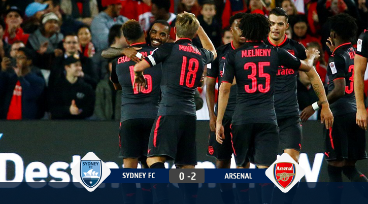 Lacazette nổ súng ở trận ra mắt, Arsenal thắng nhẹ Sydney