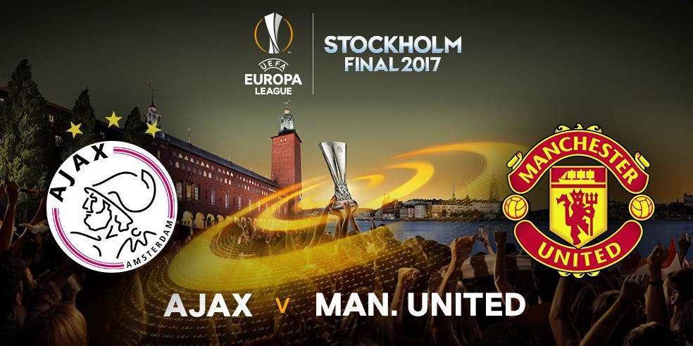 Link xem trực tiếp chung kết Europa League 2017: Ajax - Man Utd