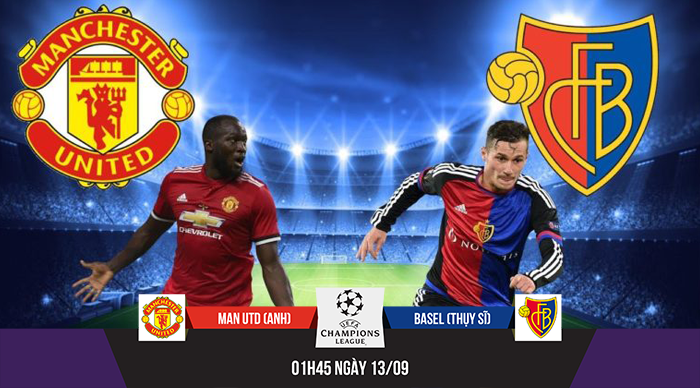 Link xem trực tiếp trận Man Utd - Basel