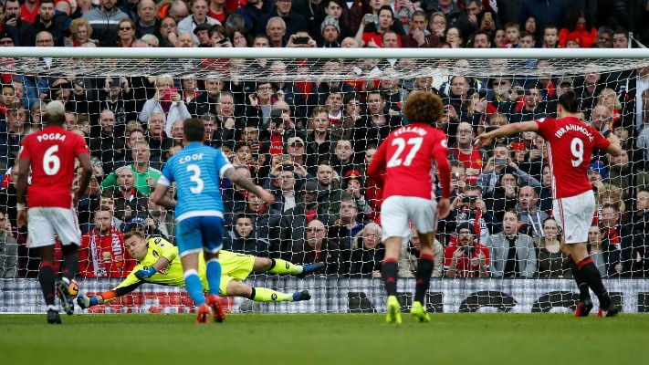 Ibrahimovic sút hỏng phạt đền, Man Utd không thắng nổi Bournemouth