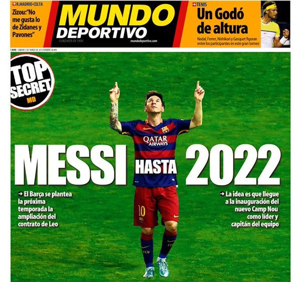 Messi sẽ gia hạn hợp đồng với Barcelona trong tháng này
