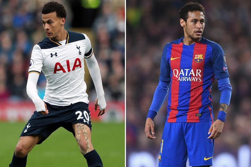 Alli v&agrave; Neymar được dư đo&aacute;n sẽ trở th&agrave;nh những cầu thủ đầu ti&ecirc;n c&oacute; gi&aacute; chuyển nhượng 200 triệu euro?