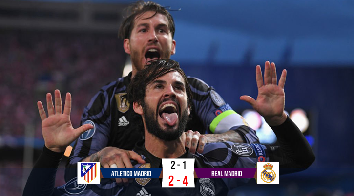 Real Madrid "đè bẹp" Atletico để tiến vào CK Champions League