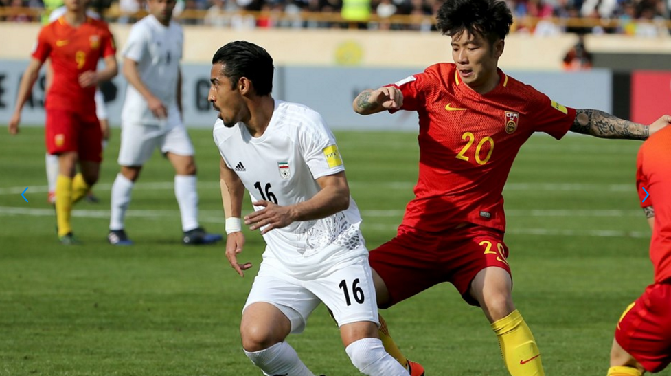 Thất bại trước Iran, Trung Quốc gần như hết cửa dự World Cup 2018