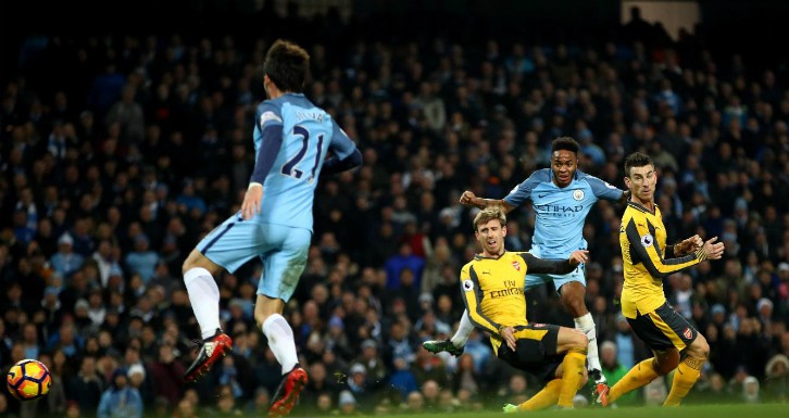 Man City 2-1 Arsenal: Sterling bắn hạ "Pháo thủ"
