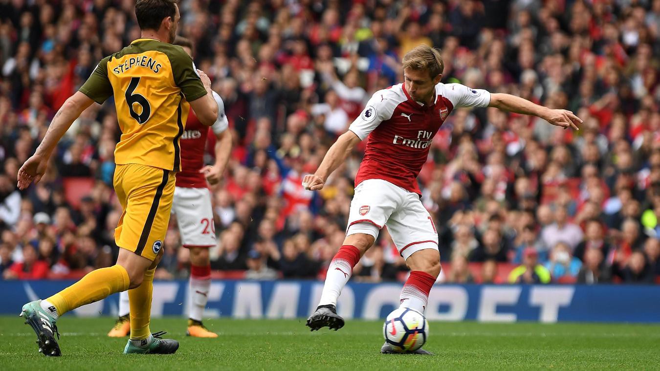 Trực tiếp trận Arsenal-Brighton: Sanchez kiến tạo, Arsenal ghi bàn thứ 2