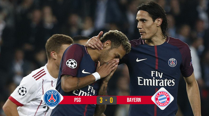Video: Cavani - Neymar tay bắt mặt mừng giúp PSG vùi dập Bayern