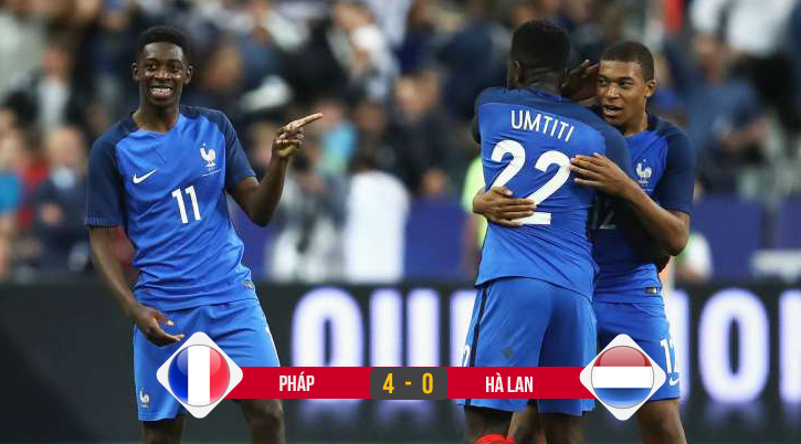 Video: Mbappe ghi bàn thắng lịch sử giúp Pháp thắng đậm Hà Lan