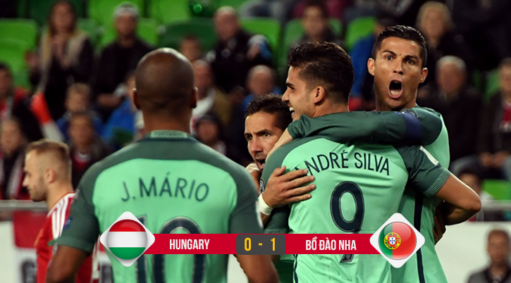 Video: Ronaldo kiến tạo giúp Bồ Đào Nha thắng nhọc Hungary
