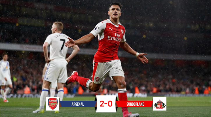 Video: Thắng nhọc Sunderland, Arsenal nuôi hy vọng vào Top 4