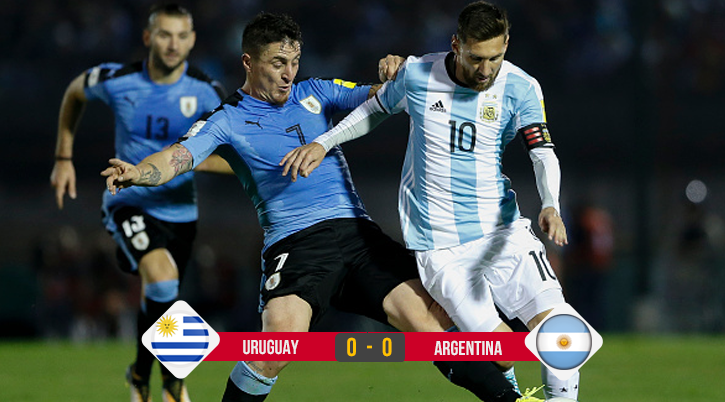 Video: Argentina bị Uruguay chia điểm trong ngày Messi im tiếng