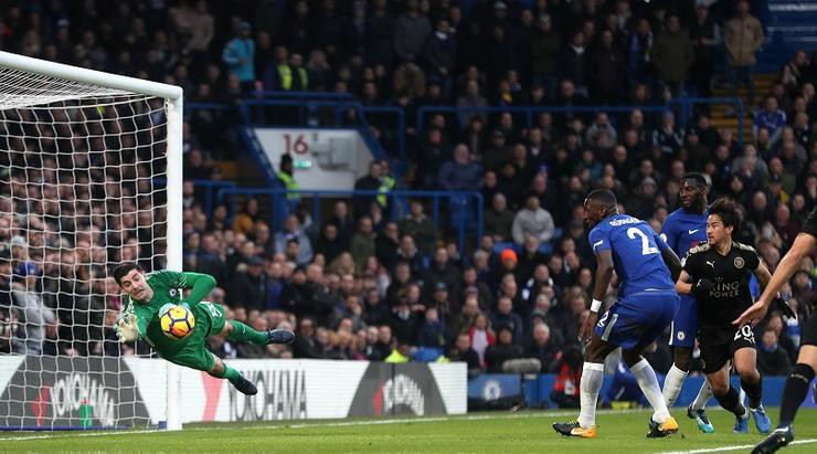 Courtois xếp ở vị trí cuối cùng trong BXH Hình ảnh: Courtois xếp ở vị trí cuối cùng trong BXH