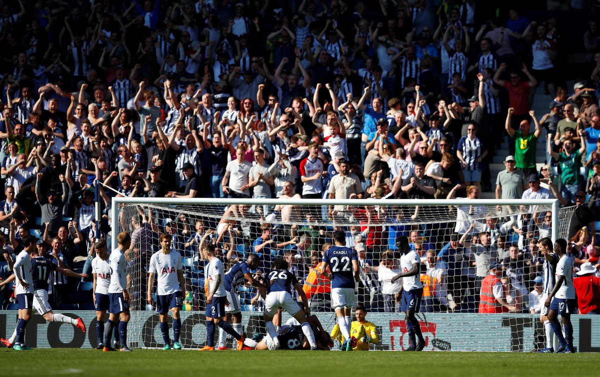 Video: Thua sốc West Brom, Tottenham mở ra cơ hội vào Top 4 cho Chelsea