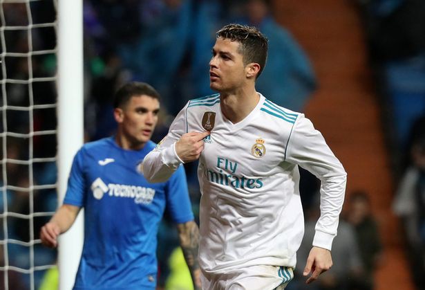 Ronaldo lập 2 kỷ lục giúp Real Madrid đè bẹp Getafe trên sân nhà