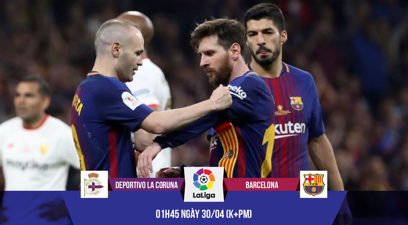 Hạ Deportivo, song sát M-S tặng quà chia tay muộn cho Iniesta