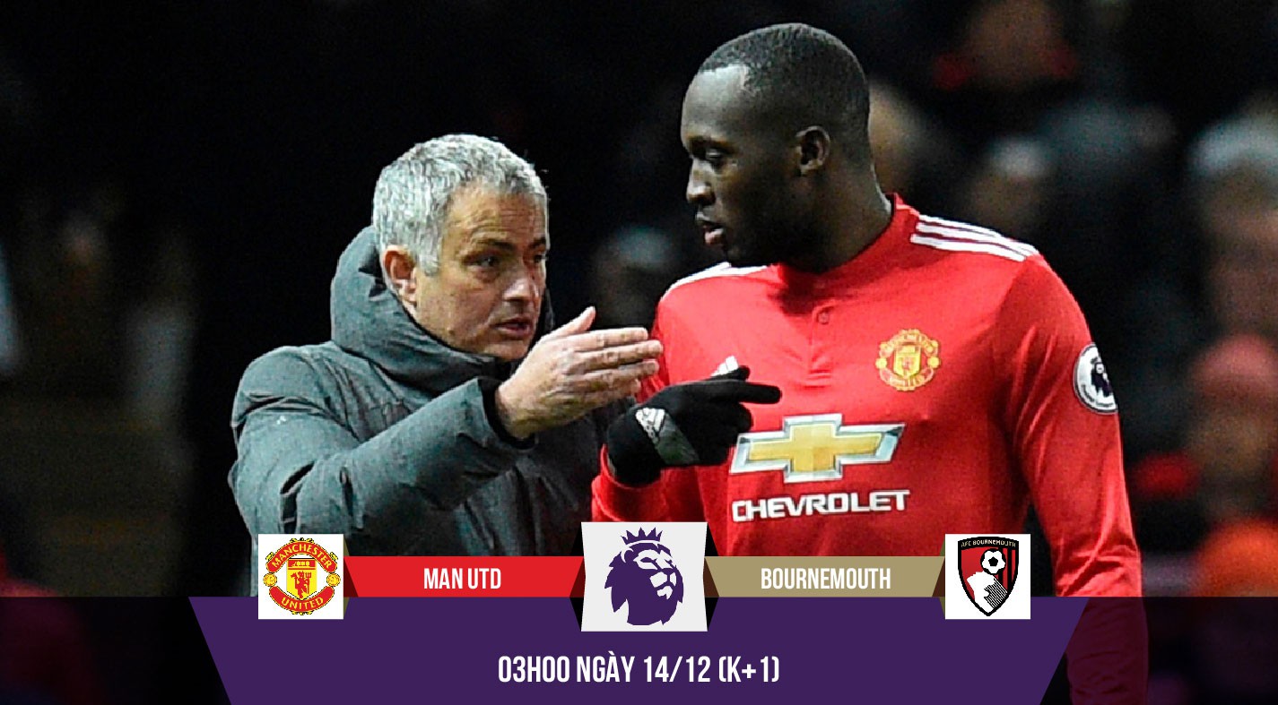 Mourinho tuyên bố Lukaku sẽ ghi bàn trận MU - Bournemouth