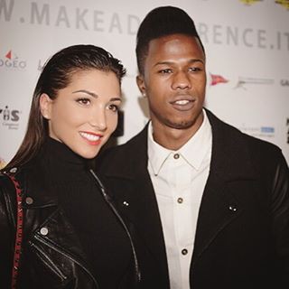 Tấm h&igrave;nh chung tại sự kiện của Keita Balde v&agrave; Simona Guatieri.