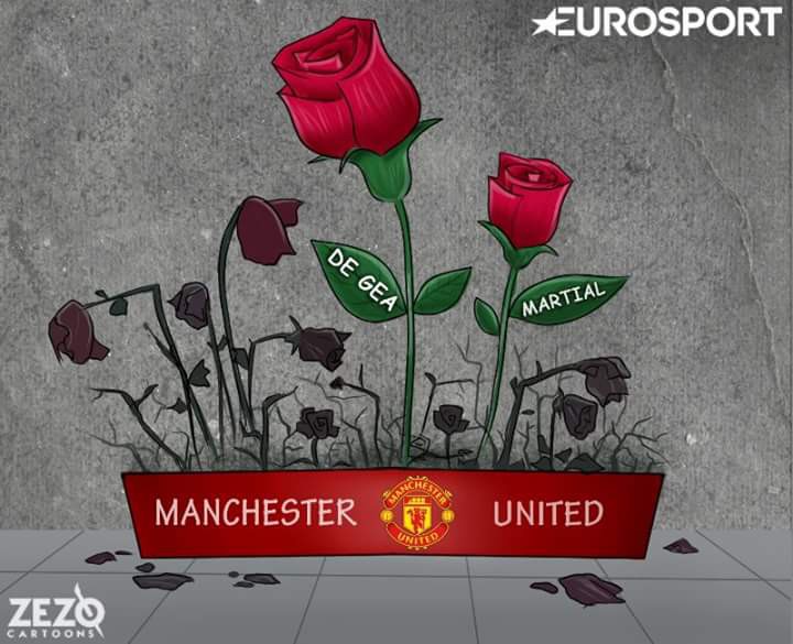 Man Utd chỉ có thể hy vọng ở De Gea và Martial