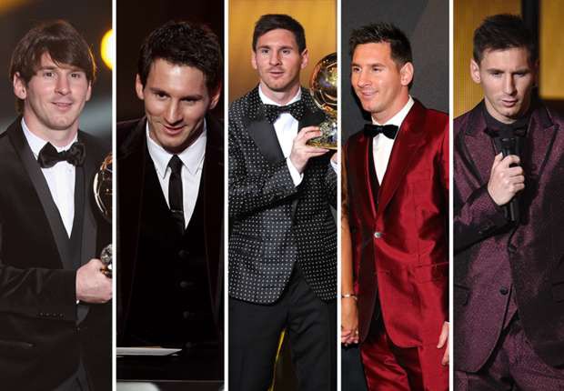 Câu chuyện trang phục của Messi tại các Gala QBV