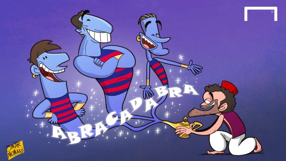 Khi MSN ra sân, Enrique đọc thần chú “Abracadabra”