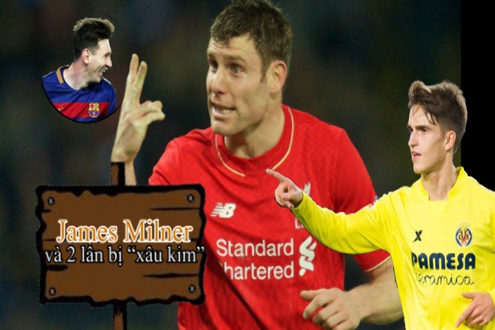 Khoảnh khắc thú vị: James Milner và hai lần bị "xâu kim"