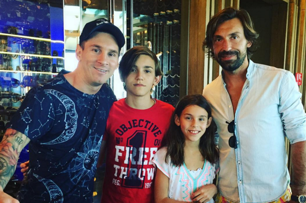 Lionel Messi vui mừng được gặp Pirlo