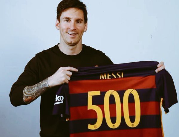 Messi cán mốc 500 bàn thắng trong sự nghiệp