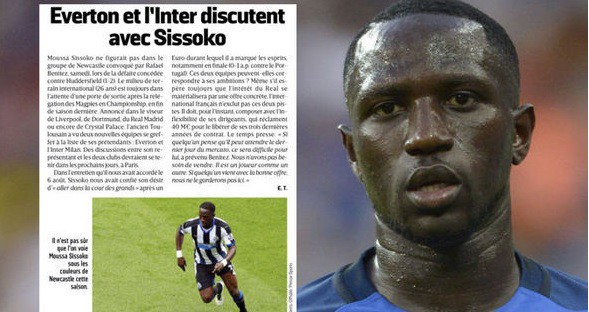 Newcastle hét giá 35 triệu bảng cho Sissoko