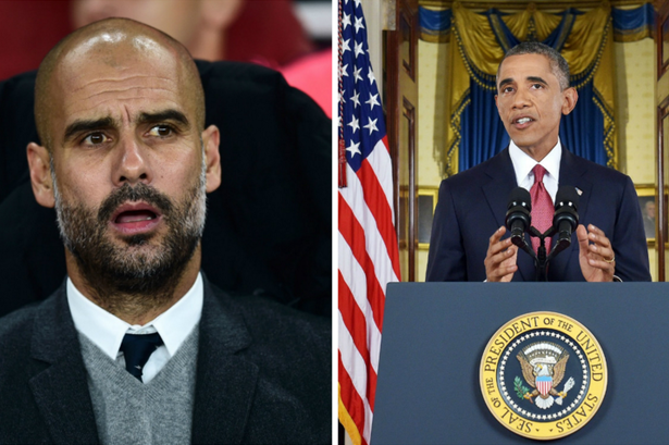 Pep Guardiola nổi hơn cả Tổng thống Barack Obama