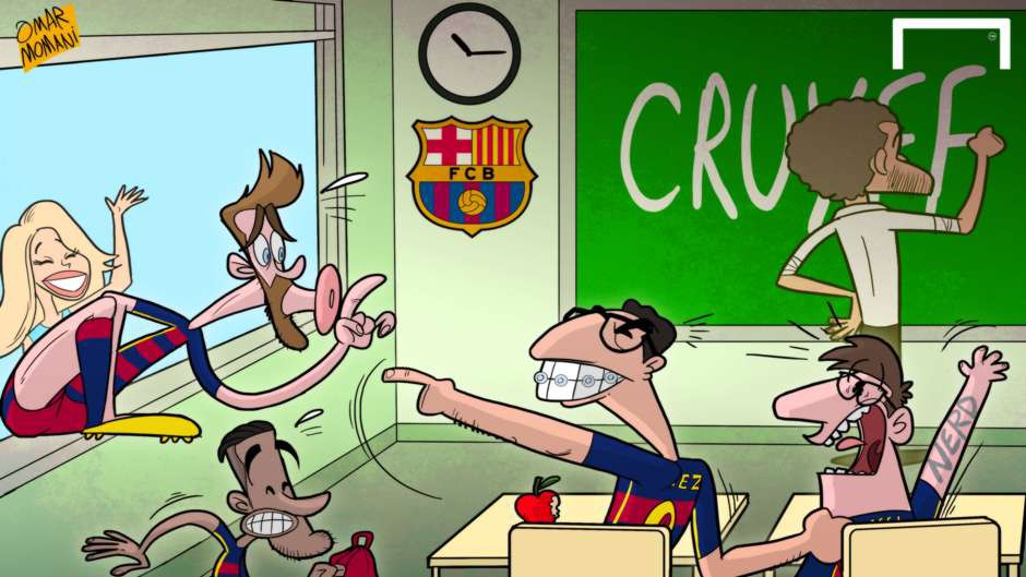 Pique liên tục bị phạt vì đi tập muộn ở Barca