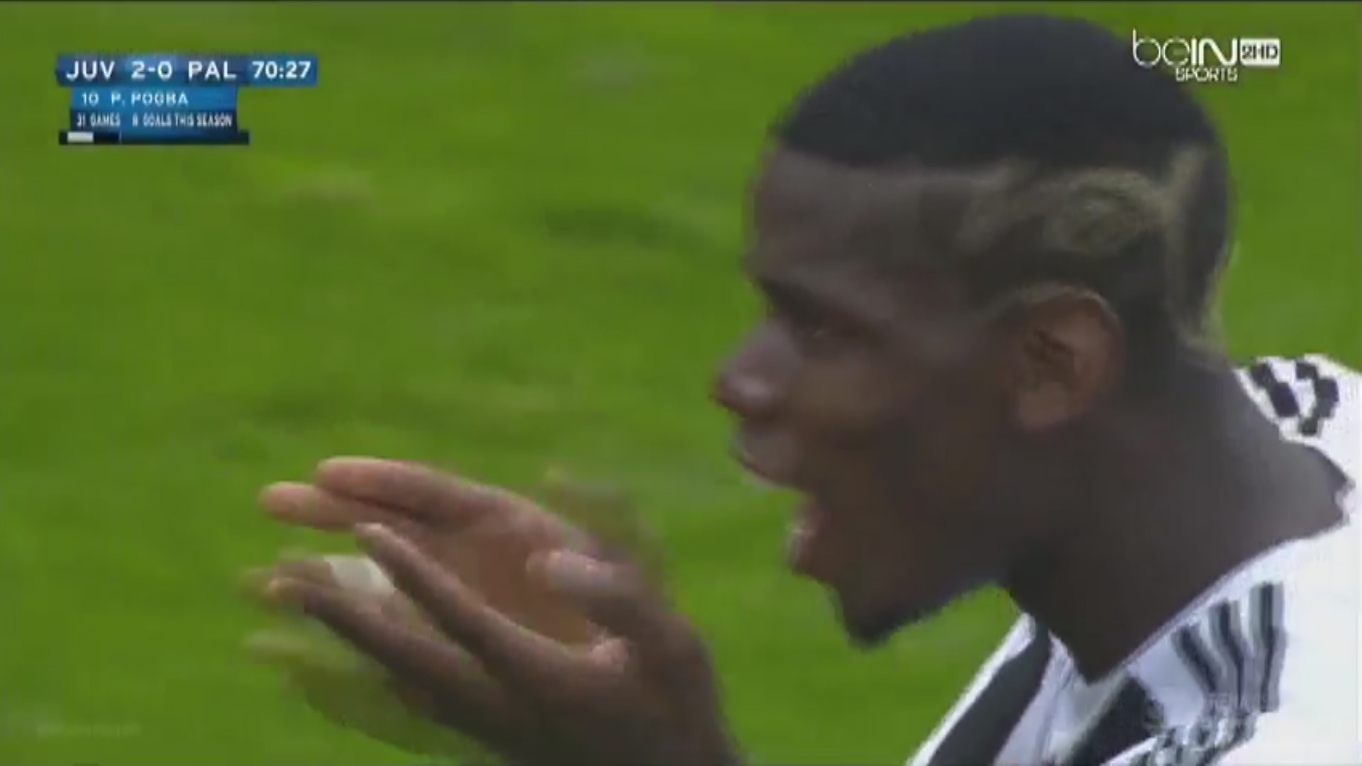 Pogba phấn khích ăn mừng bàn thắng