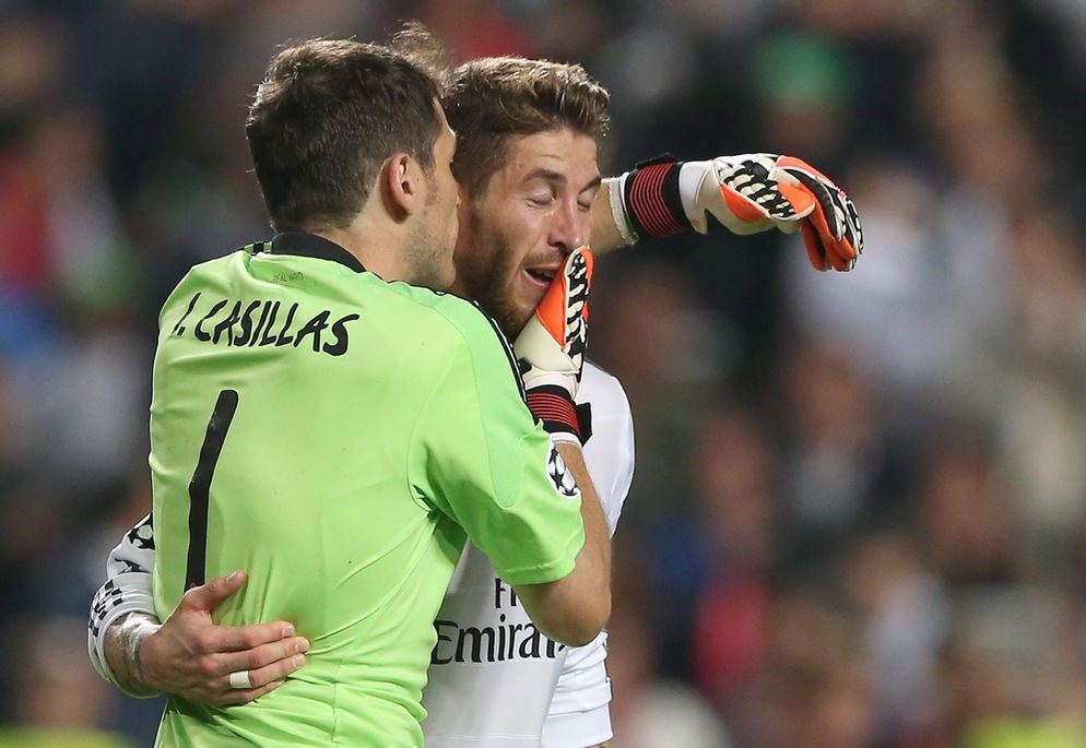 Ramos lạ lẫm khi không thấy Casillas trên khung gỗ