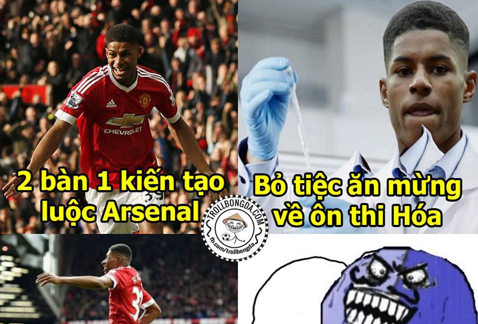 Rashford giỏi đá bóng hơn thi Hóa
