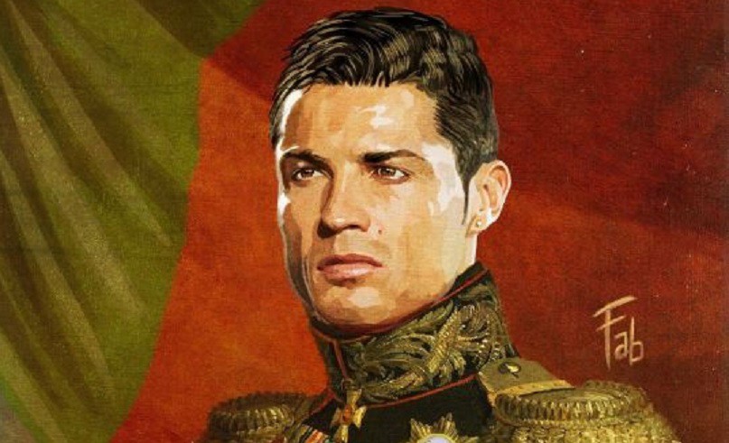 Ronaldo và loạt sao hóa tướng quân dưới nét vẽ nghệ thuật