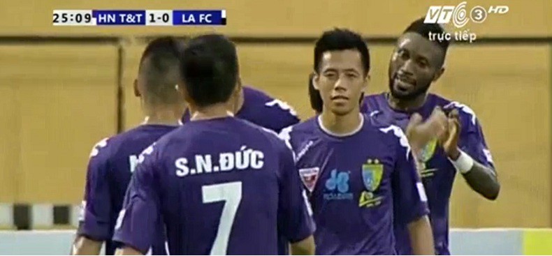 Video diễn biến trận đấu giữa Hà Nội T& T và Đồng Tâm Long An