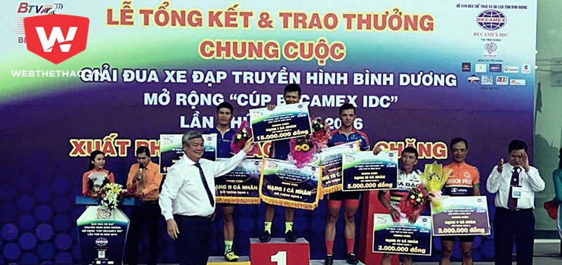Mai Công Hiếu về nhì giải đua xe đạp Bình Dương mở rộng 2016