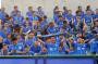CĐV CLB Jiangsu Suning nhuộm xanh sân Gò Đậu